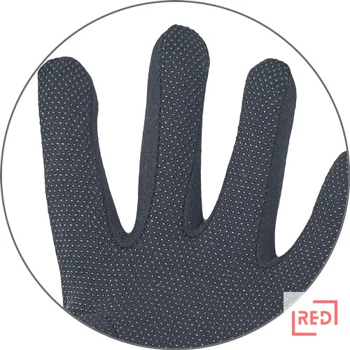 BUSTARD BLACKpamutkesztyű fekete+PVC pöt