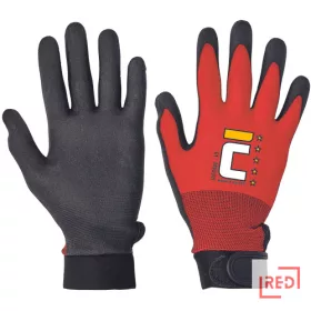 JACDAW piros mártott nylon kesztyű
