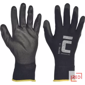 BUNTING black VAM kesztyű nylon PU