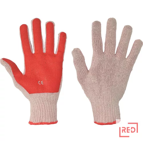 SCOTER kesztyű pamut PVC-re mártva