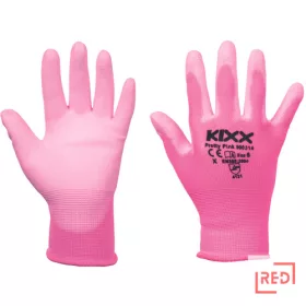 PRETTY PINK kesztyű nylon  PU