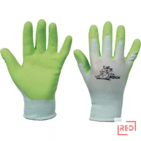 FUDGE kesztyű nylon, latex tenyérrel