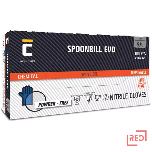 SPOONBILL EVO kesztyű nitril púdermentes