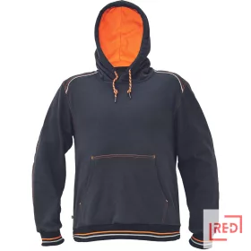 KNOXFIELD HOODIE antracit/narancs  S