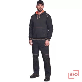 KNOXFIELD HOODIE antracit/narancs  S