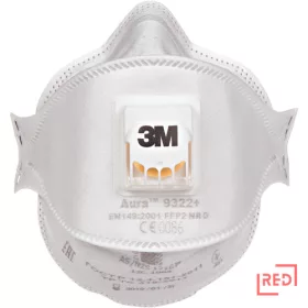 3M 9322+ FFP2 NR D Aura szelepes BLK