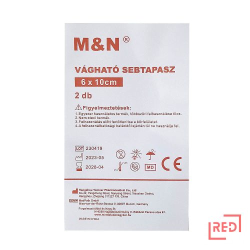 Vágható sebtapasz 6cm x 10cm (2 db/tasak)