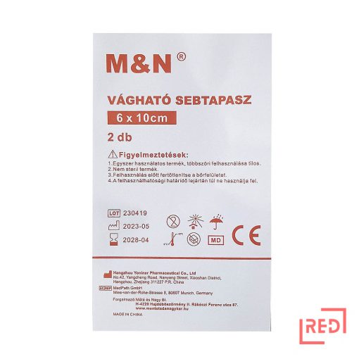 Vágható sebtapasz 6cm x 10cm (2 db/tasak)