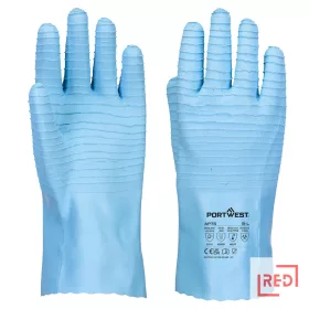 FD vegyszerálló B Latex kesztyű L BLU Portwest