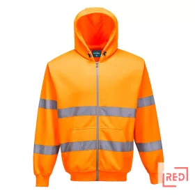 Hi-Vis zippzáros pulóver Portwest B305ORR4XL REDMARKET