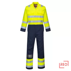 Bizflame Work Hi-Vis antisztatikus overál Portwest BIZ7YNR4XL REDMARKET