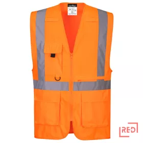 Hi-Vis Executive mellény tablet zsebbel Portwest C357ORR4XL REDMARKET