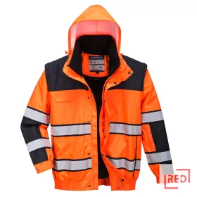 Hi-Vis Classic Bomber dzseki Portwest C466OBR4XL REDMARKET