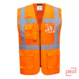 Madrid hálós vezetői mellény Portwest C496ORR4XL REDMARKET