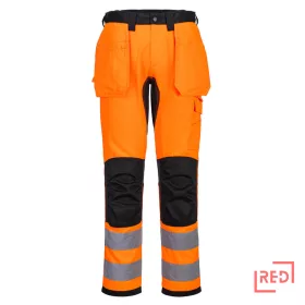WX2 Hi-Vis nadrág lezippzározható lengőzsebbel Portwest CD889OBR28 REDMARKET