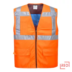 Jól láthatósági hűtőmellény Portwest CV02ORRL/XL REDMARKET