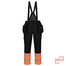 DX4 Hi-Vis 1. osztályú téli kantáros nadrág 4XL OBR Portwest