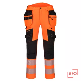 DX4 Hi-Vis nadrág lezippzározható lengőzsebbel Portwest DX442OBR28 REDMARKET