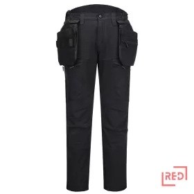 DX4 lecsatolható holster zsebes softshell nadrág Portwest DX450ABR28 REDMARKET