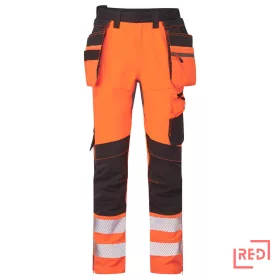 DX4 Hi-Vis nadrág lezippzározható lengőzsebbel Portwest DX454OBR28 REDMARKET