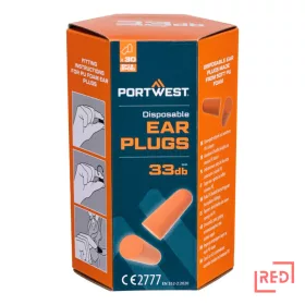 PU hab füldugó (30 pár) Portwest EP13ORR REDMARKET