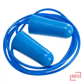 Detektálható zsinóros PU hab füldugó(200pár)  BLU Portwest