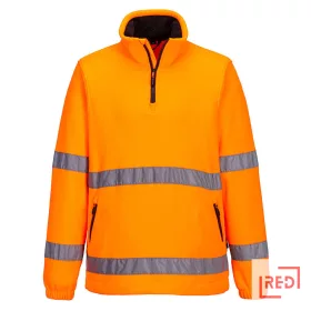 Hi-Vis 1/2 Zip polár Portwest F302ORRL REDMARKET