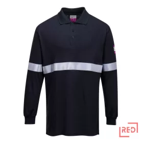 Lángálló, antisztatikus hosszú ujjú pólóing, fényvisszaverő csíkkal Portwest FR03NAR4XL REDMARKET