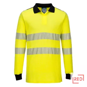 PW3 FR Modaflame Hi-Vis lángálló pólóing Portwest FR702YBRL REDMARKET