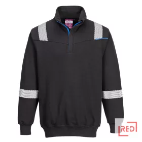 WX3 FR Modaflame lángálló pulóver Portwest FR710BKRL REDMARKET