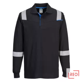 WX3 FR Modaflame lángálló hosszú ujjú póló Portwest FR711BKRL REDMARKET