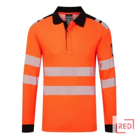 PW3 Modaflame Knit HVO FR lángálló hosszú ujjú pólóing Portwest FR734OBRL REDMARKET
