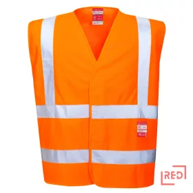 Lángálló jól láthatósági mellény Portwest FR75ORRL/XL REDMARKET