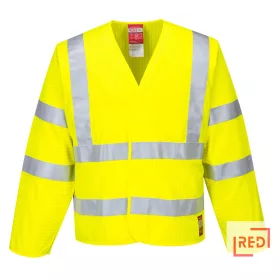 Jól láthatósági antisztatikus hosszú ujjú mellény - Lángálló Portwest FR85YERL/XL REDMARKET