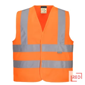 Junior jól láthatósági mellény Portwest JN14ORRL REDMARKET