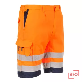 Hi-Vis könnyű poli-pamut rövidnadrág Portwest L043ONRL REDMARKET