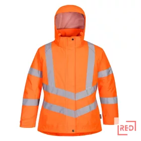Női jól láthatósági téli kabát Portwest LW74ORRL REDMARKET