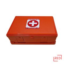 Ipari mentőláda égésre, fali dobozban "I"