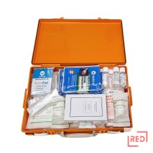 Ipari mentőláda égésre, fali dobozban "III"