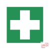 Elsősegélyhely matrica Utánvilágító öntapadó 15 x 15 cm