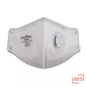 FFP3 szelepes, Dolomite, félbehajtható légzésvédő maszk (pk3) Portwest P310WHR REDMARKET