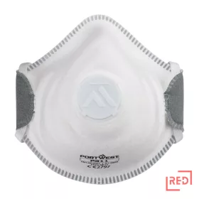 Formázott FFP3 szelepes maszk (Pk10) Portwest P311WHR REDMARKET