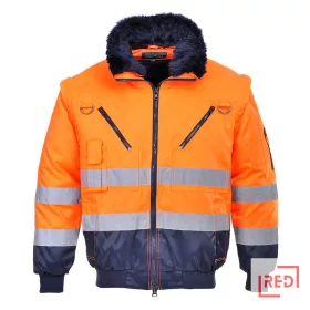 Hi-Vis 3-in-1 Pilota kabát Portwest PJ50ONR4XL REDMARKET