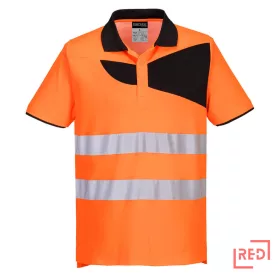 PW2 Hi-Vis Pólóing S/S Portwest PW212OBR4XL REDMARKET