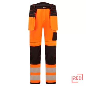 PW3 Hi-Vis Stretch Holster nadrág Portwest PW306OBR28 REDMARKET