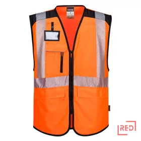 PW3 Hi-Vis Executive mellény Portwest PW309OBRL REDMARKET