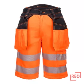 PW3 Hi-Vis Holster rövidnadrág Portwest PW343OBR30 REDMARKET