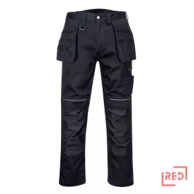 PW3 Cotton Work Holster nadrág Portwest PW347BKR28 REDMARKET