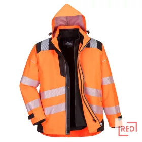 PW3 Hi-Vis 3-in-1 kabát Portwest PW365OBR4XL REDMARKET