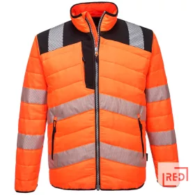 PW3 Hi-Vis Baffle kabát Portwest PW371OBR4XL REDMARKET